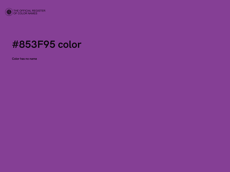 #853F95 color image
