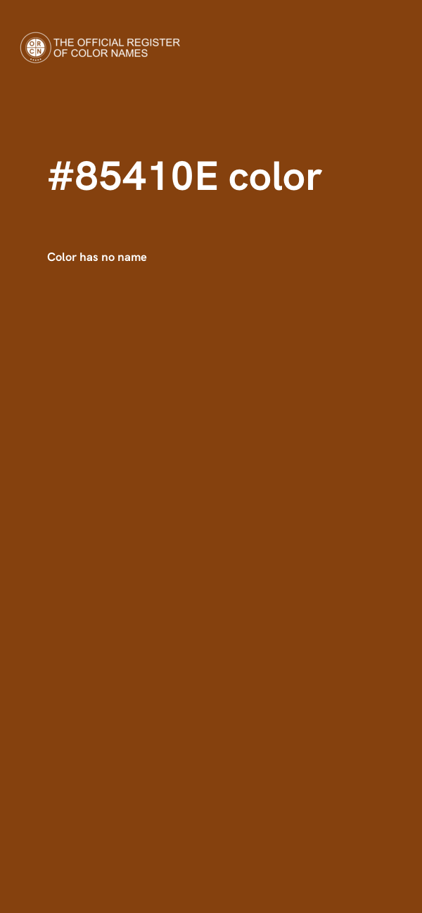 #85410E color image