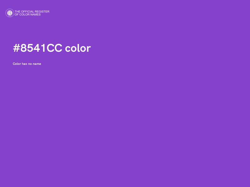 #8541CC color image