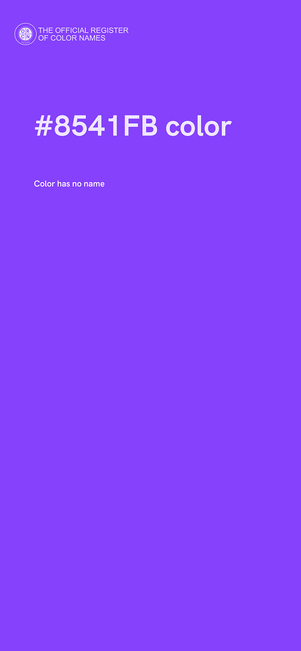 #8541FB color image