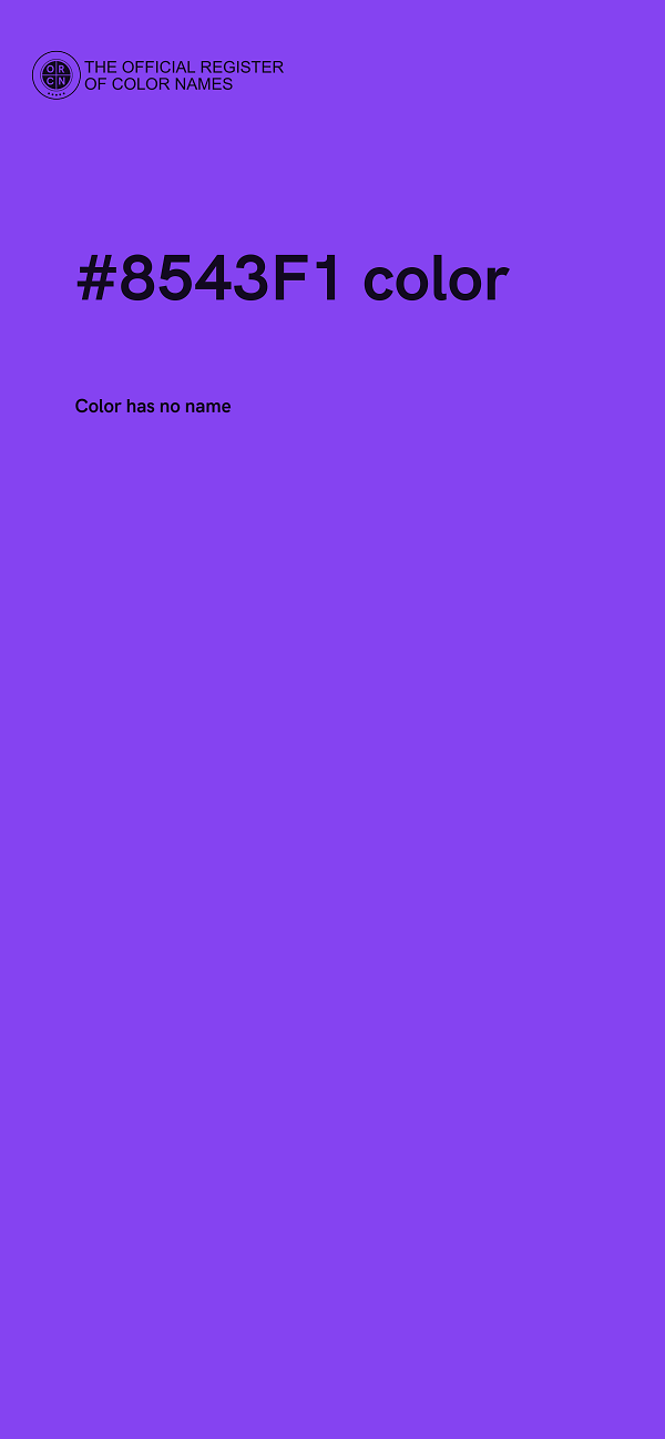 #8543F1 color image