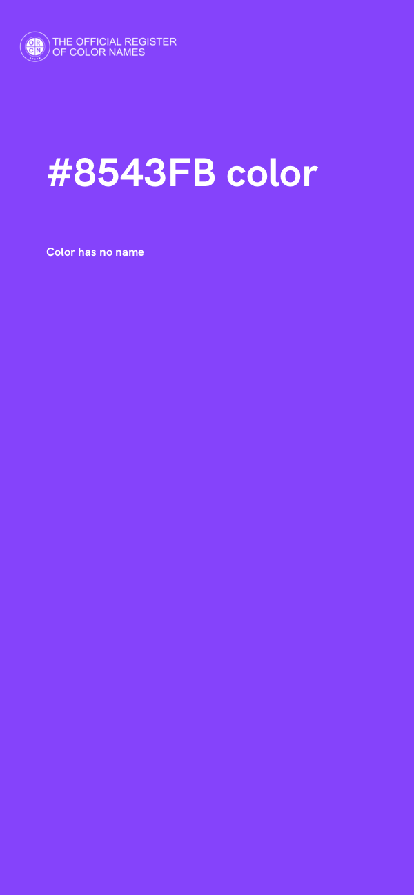 #8543FB color image