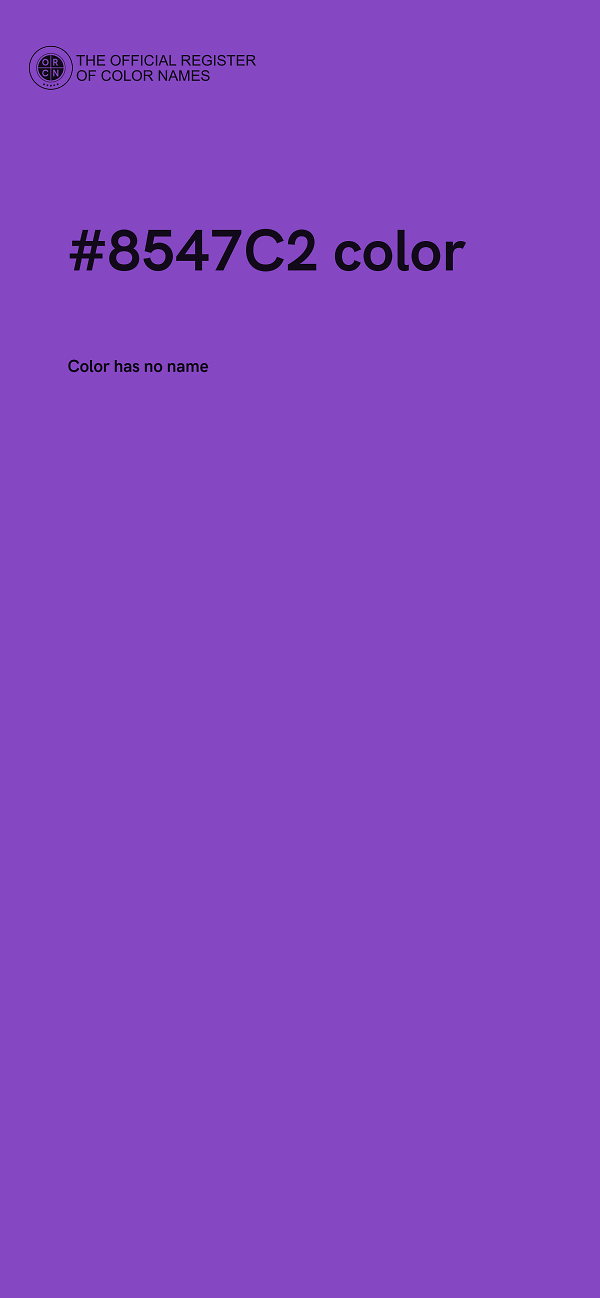 #8547C2 color image