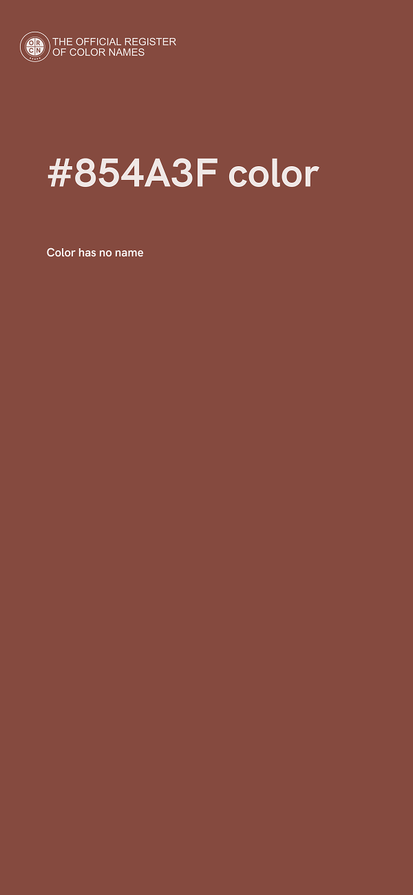 #854A3F color image