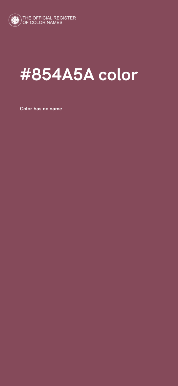 #854A5A color image