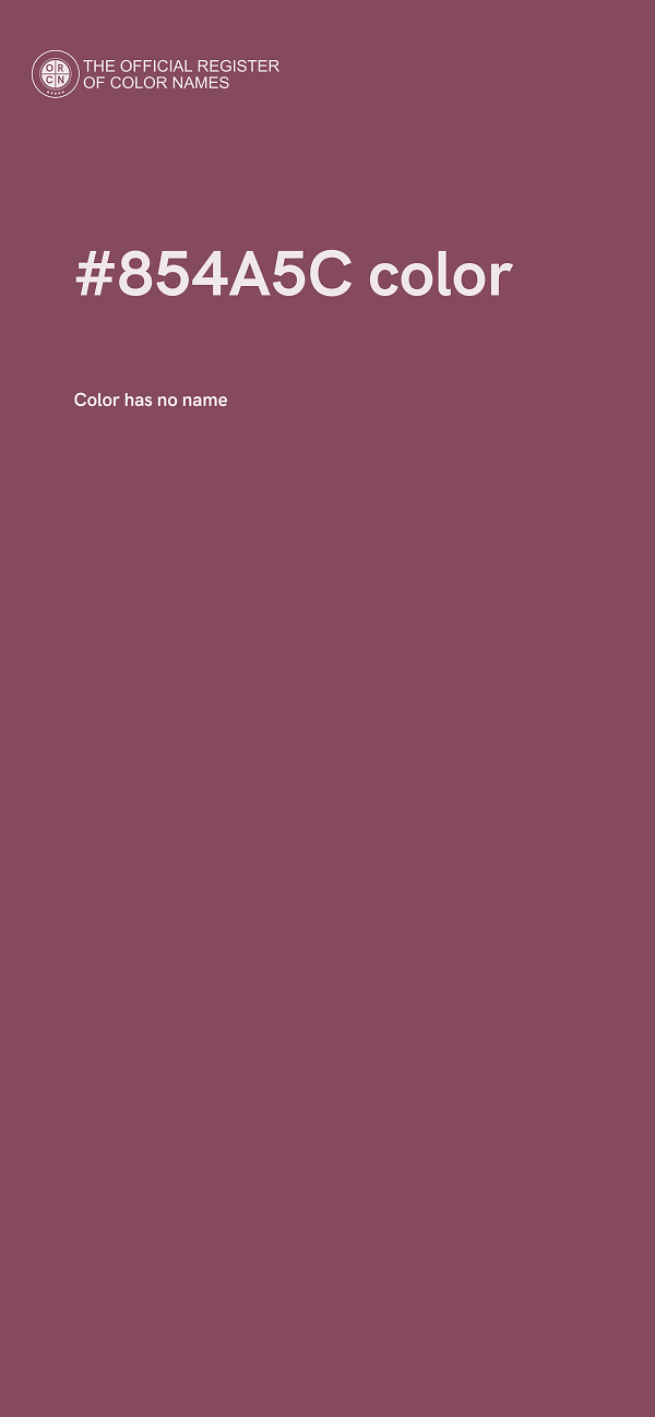 #854A5C color image