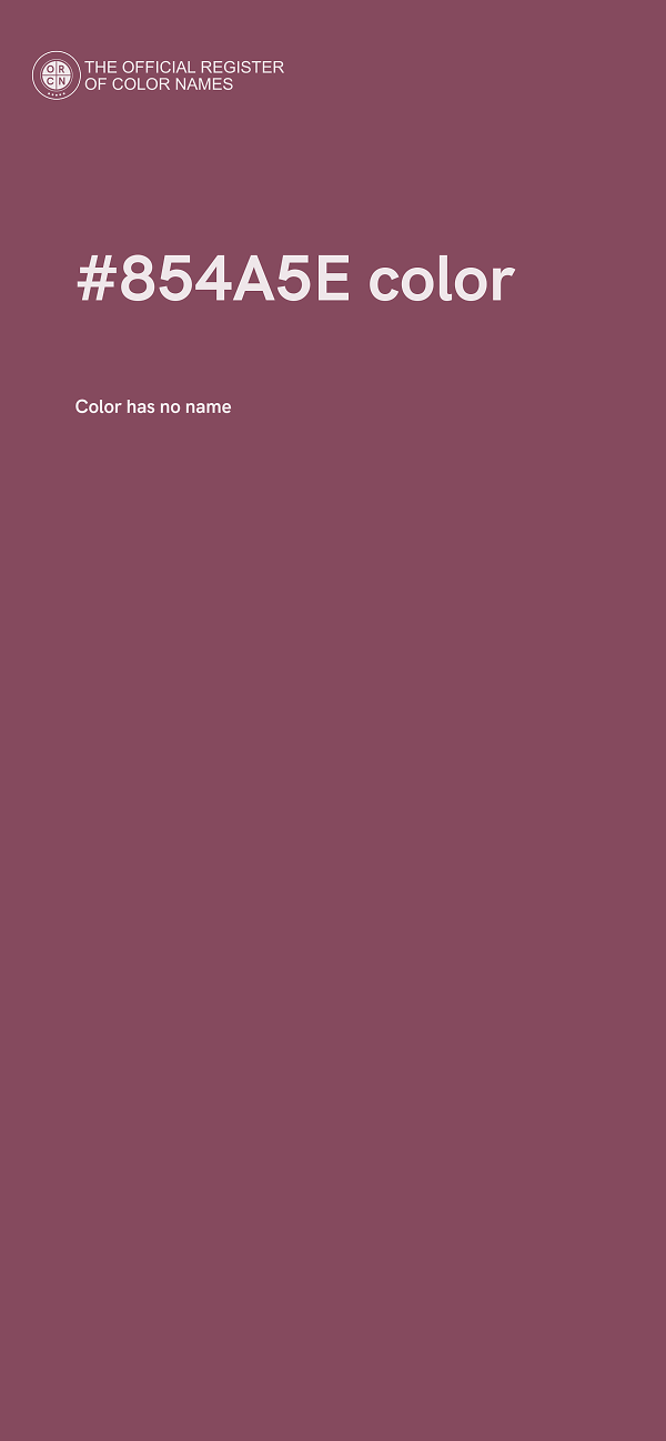 #854A5E color image