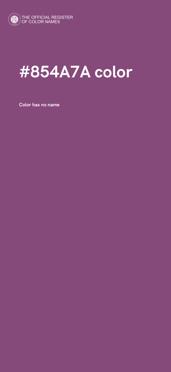 #854A7A color image