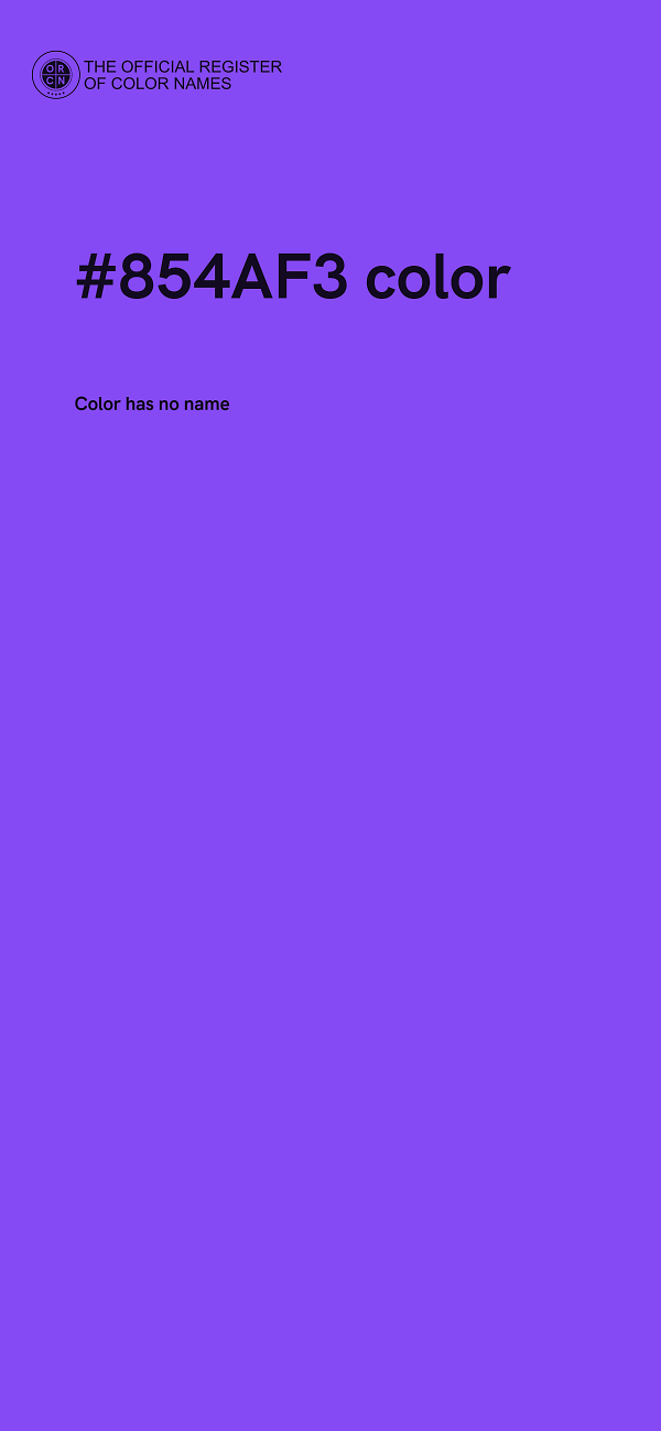 #854AF3 color image