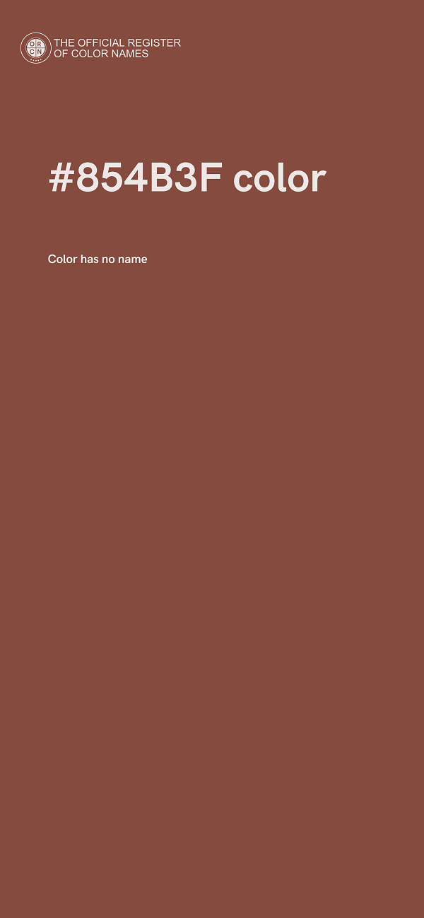 #854B3F color image