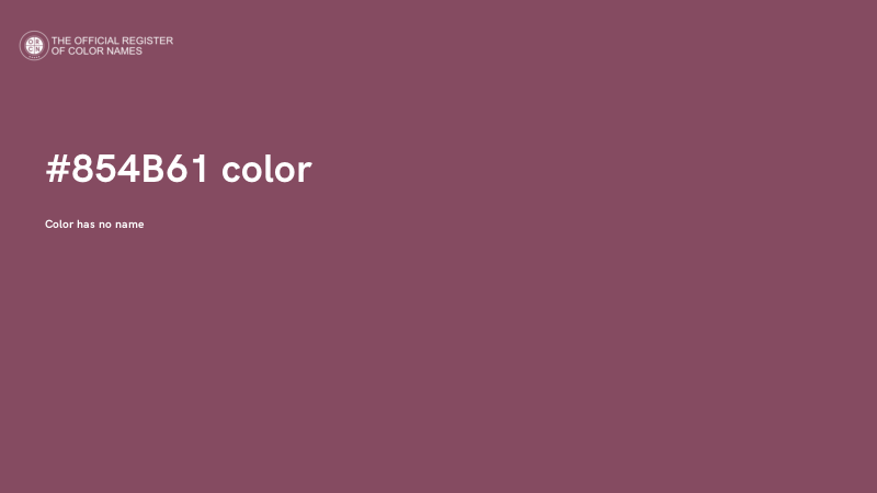 #854B61 color image