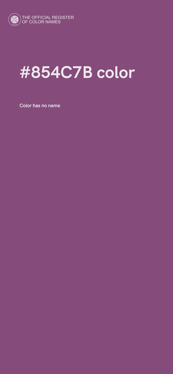 #854C7B color image