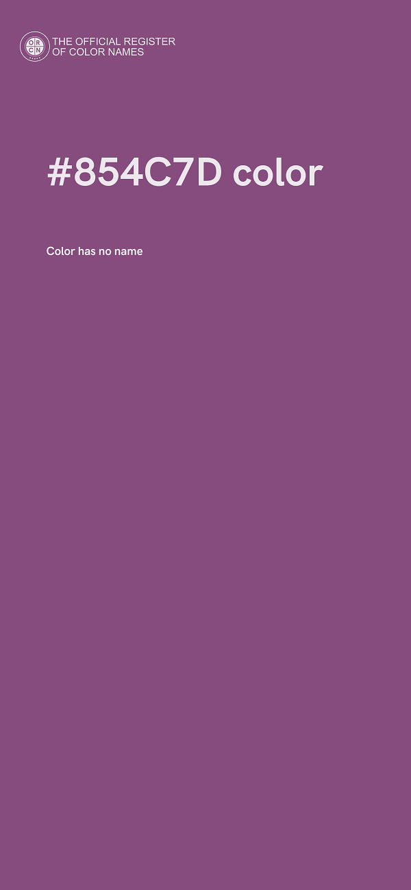 #854C7D color image