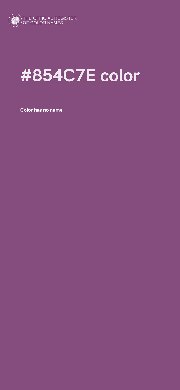 #854C7E color image
