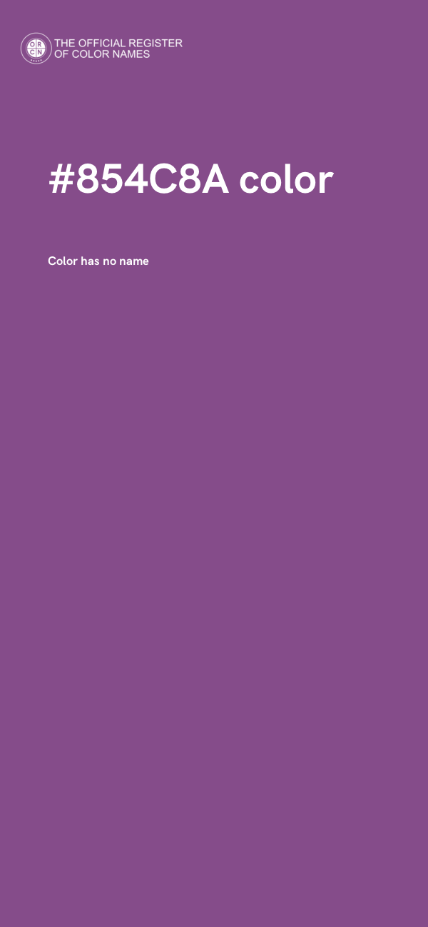 #854C8A color image