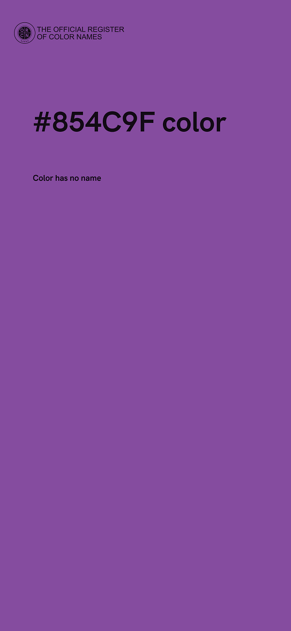 #854C9F color image