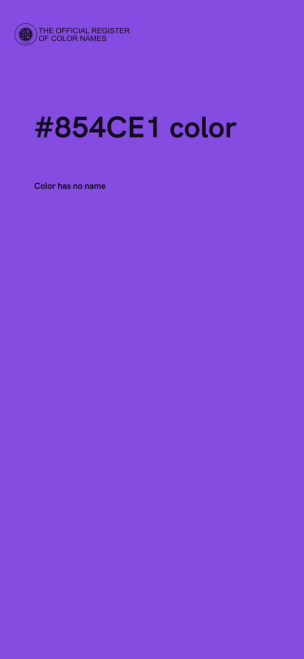 #854CE1 color image