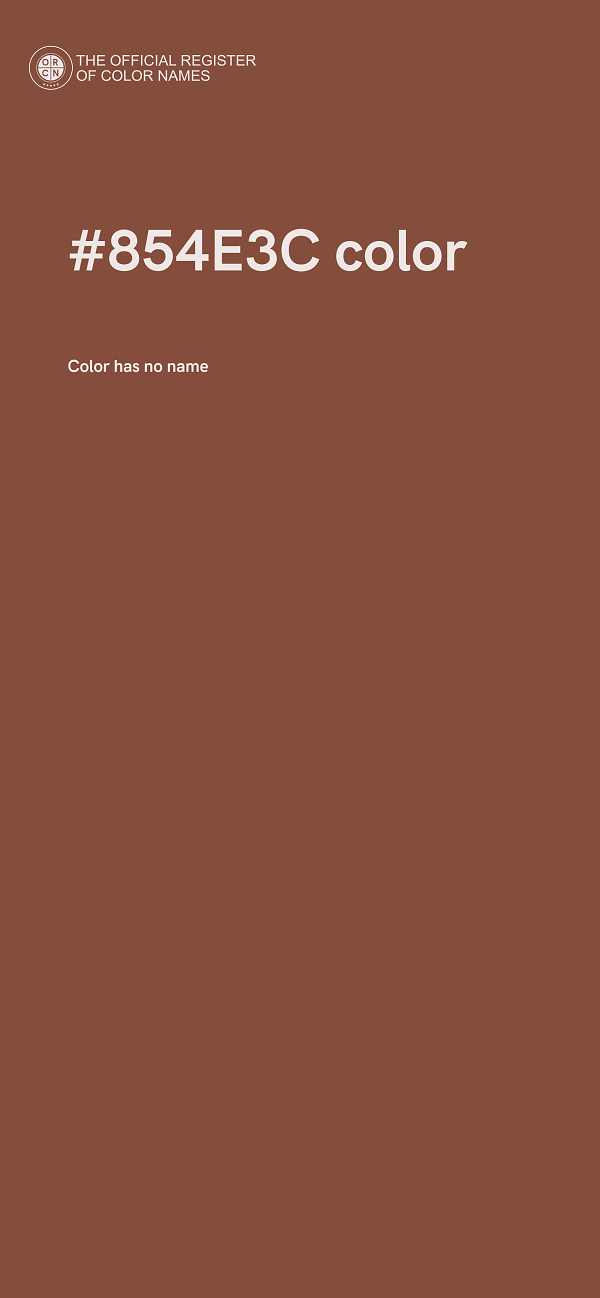 #854E3C color image