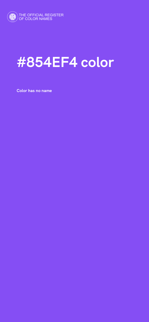 #854EF4 color image