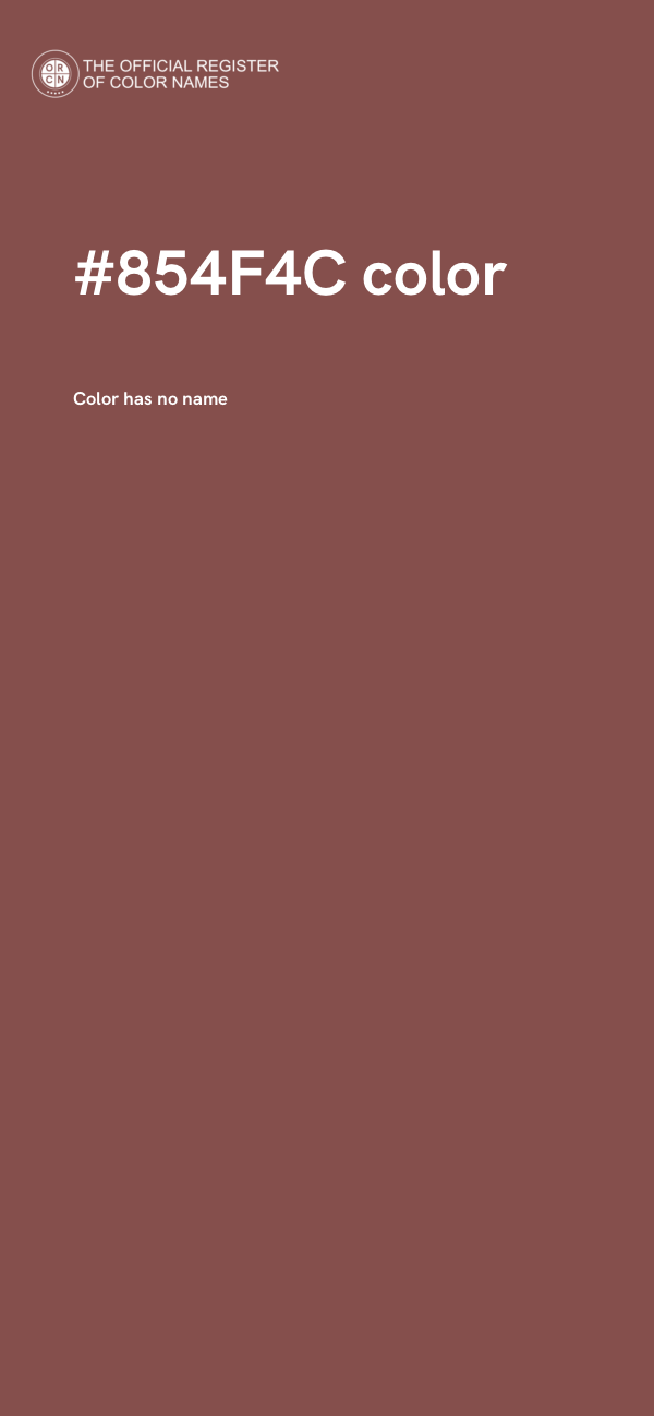 #854F4C color image