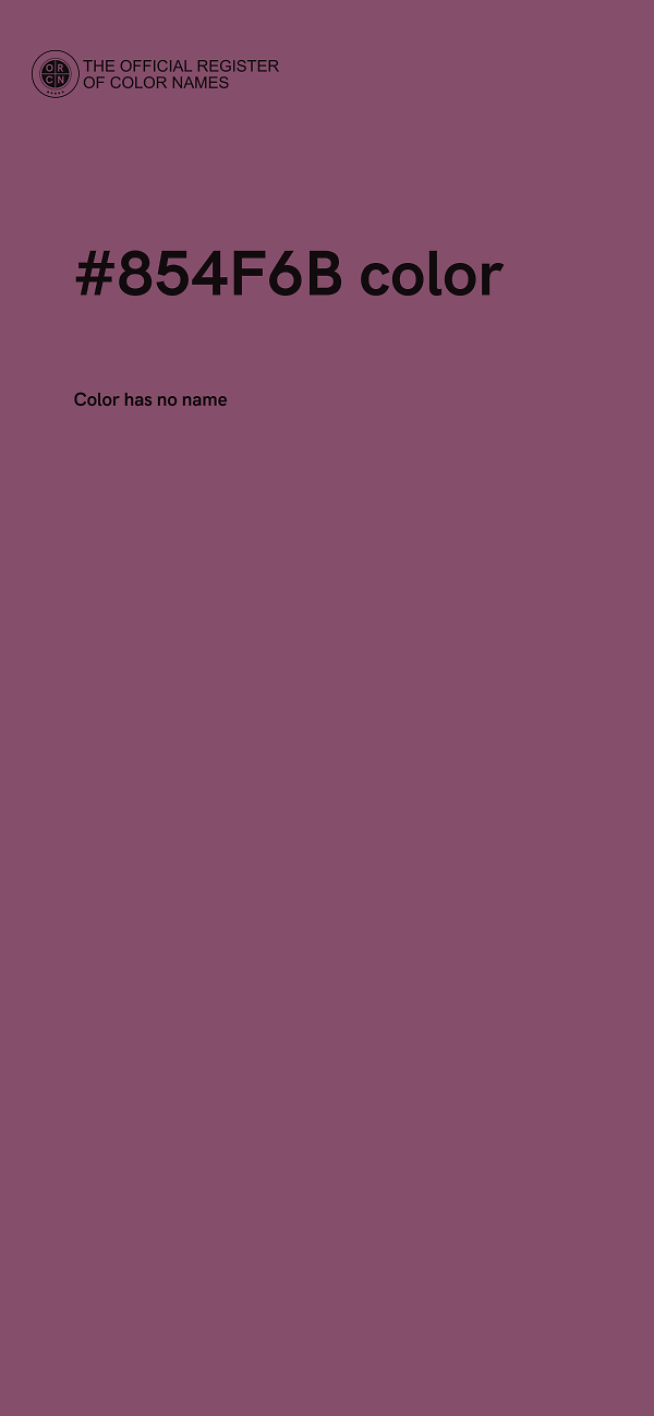 #854F6B color image