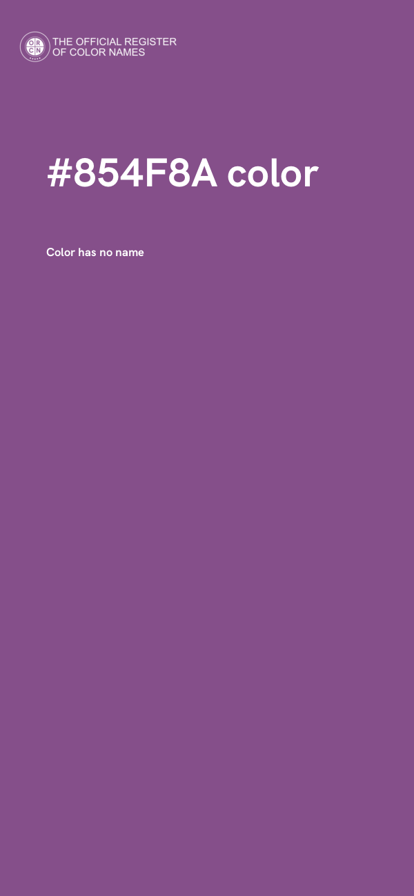 #854F8A color image