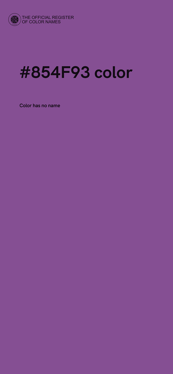 #854F93 color image