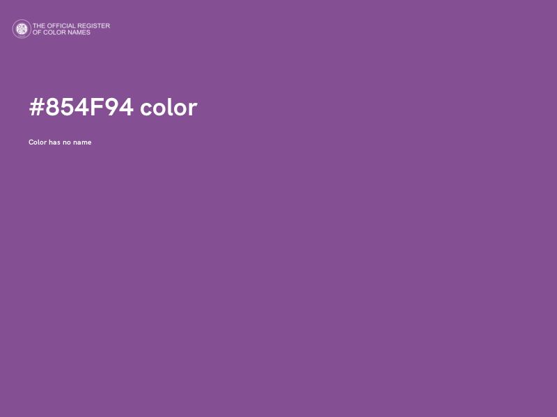 #854F94 color image