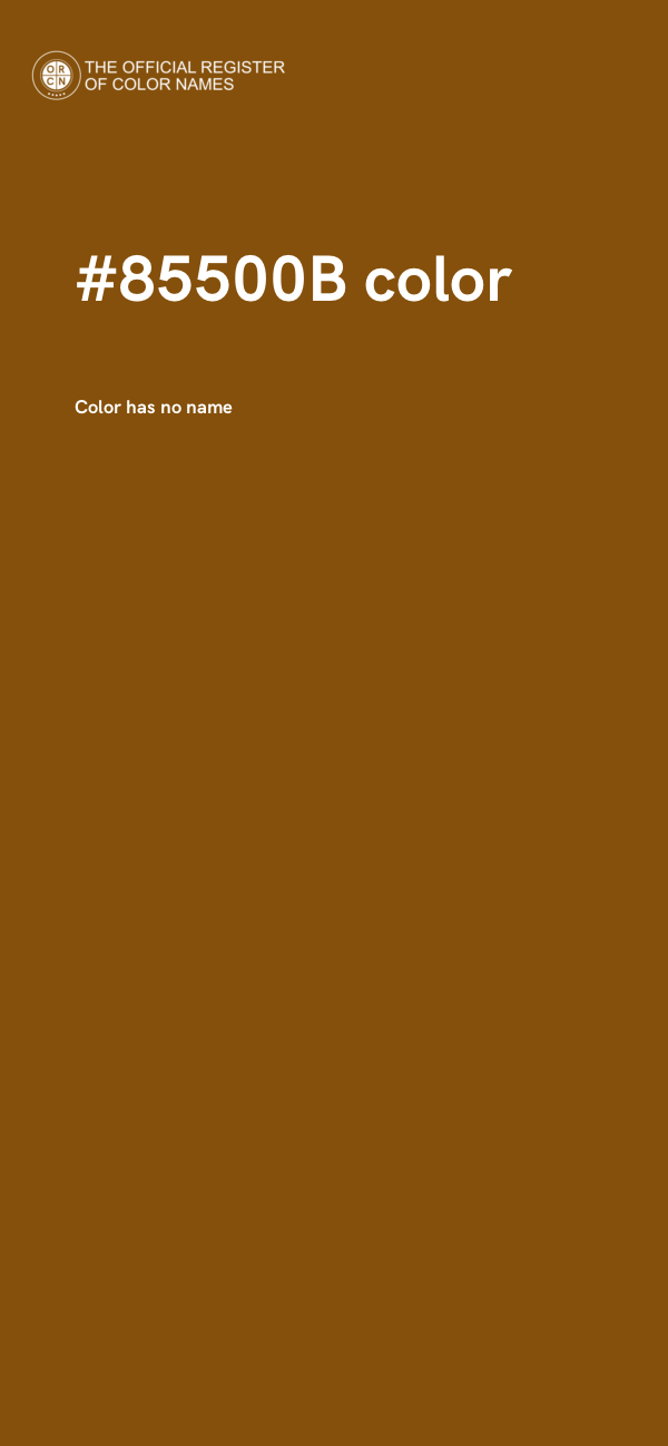 #85500B color image