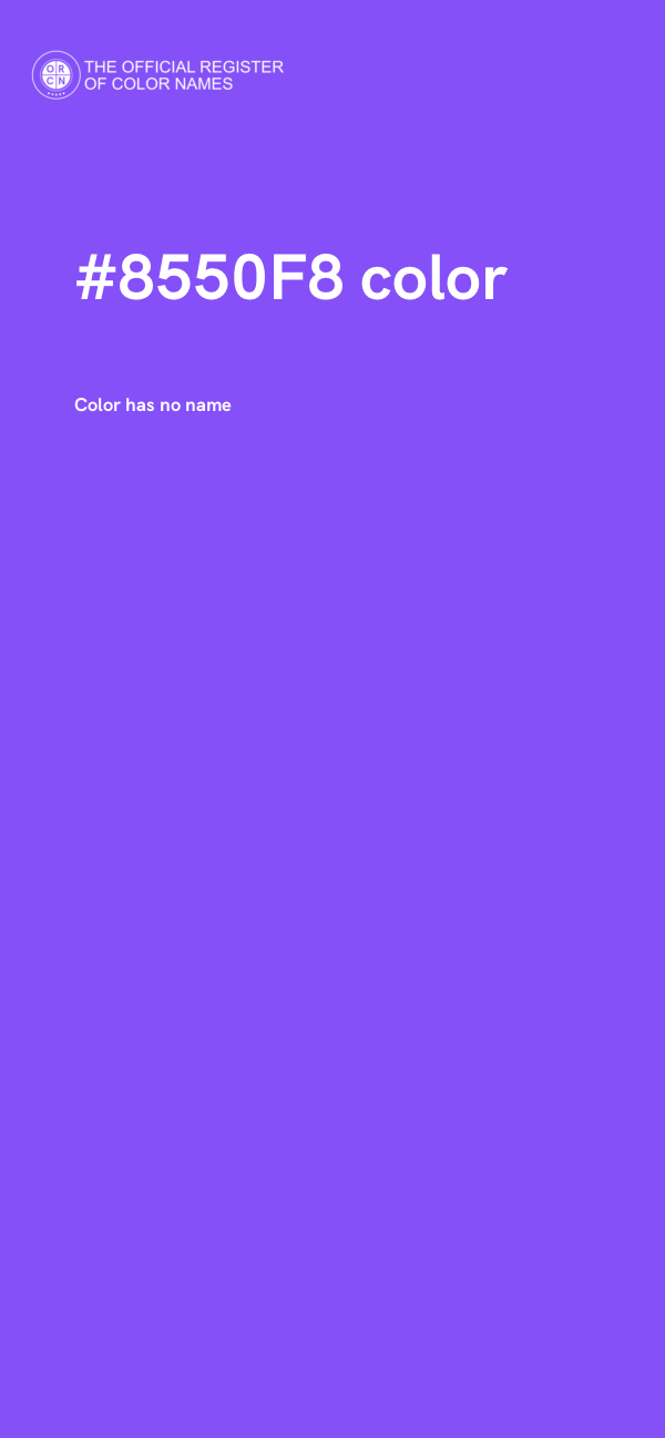 #8550F8 color image