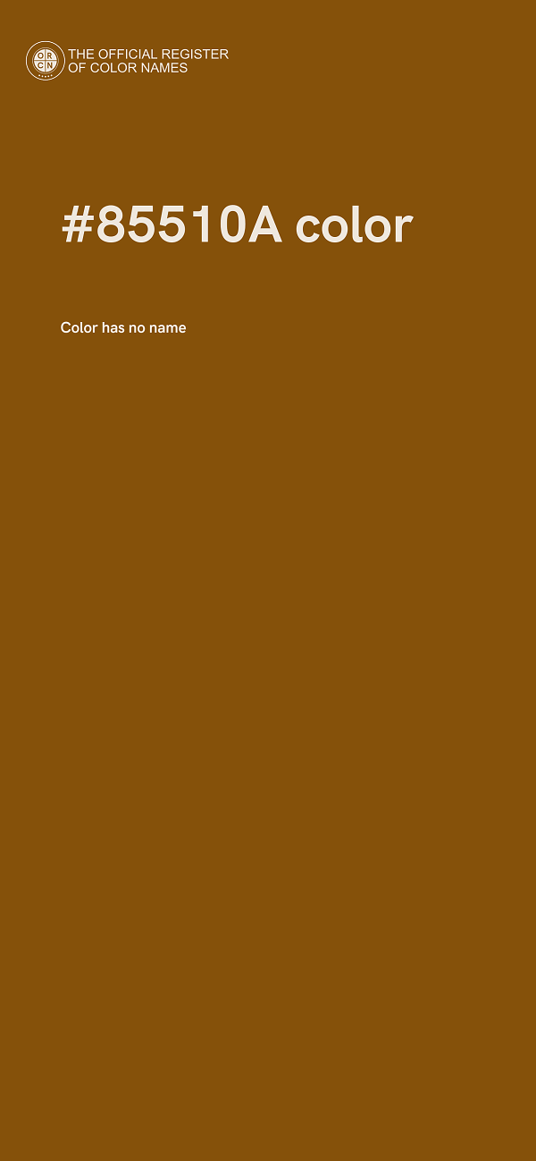 #85510A color image