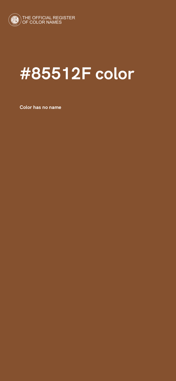 #85512F color image