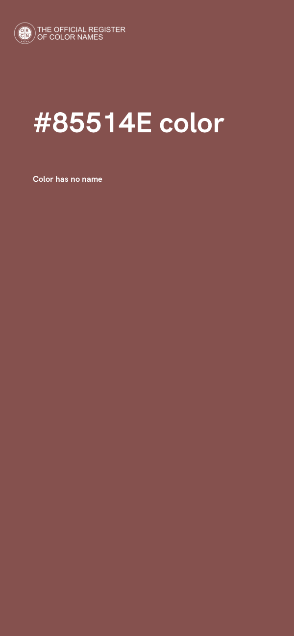 #85514E color image