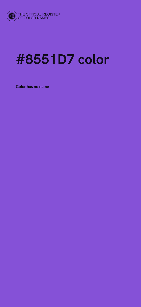 #8551D7 color image