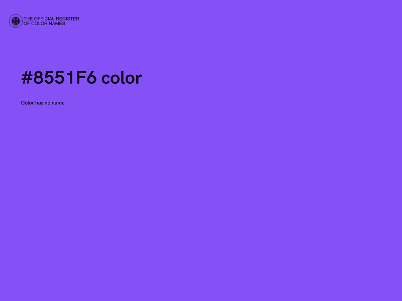 #8551F6 color image