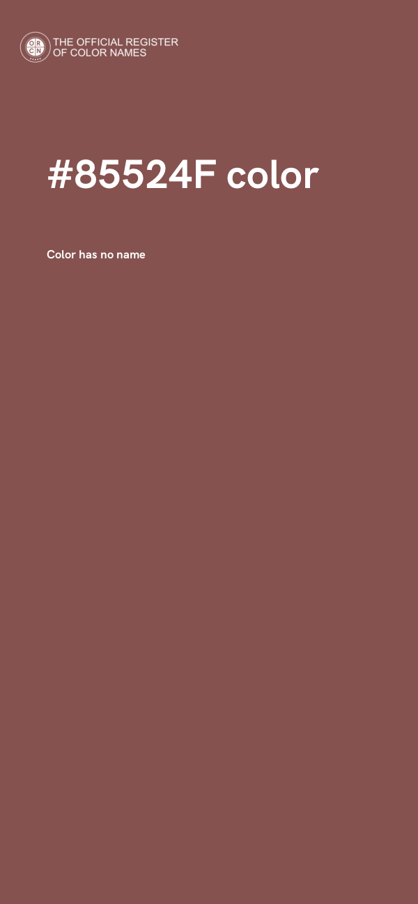 #85524F color image
