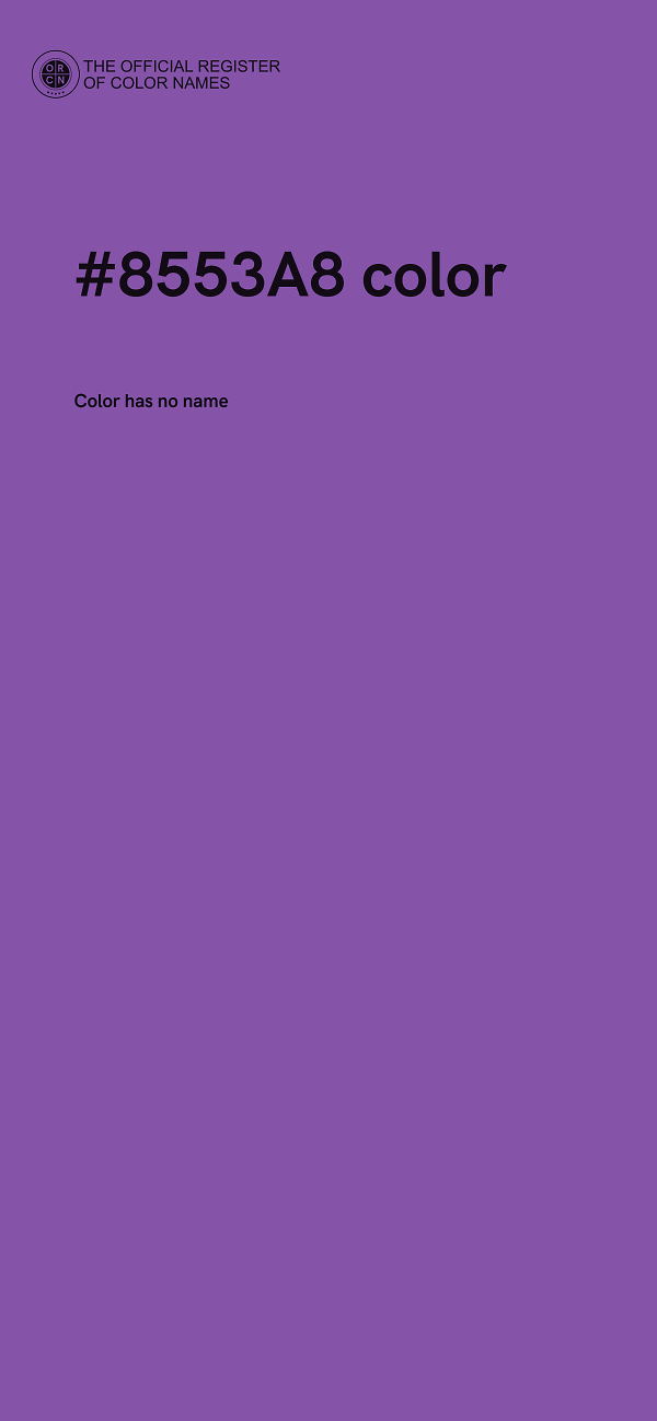 #8553A8 color image