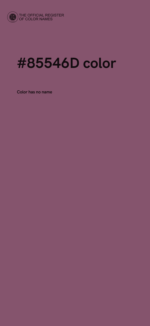 #85546D color image