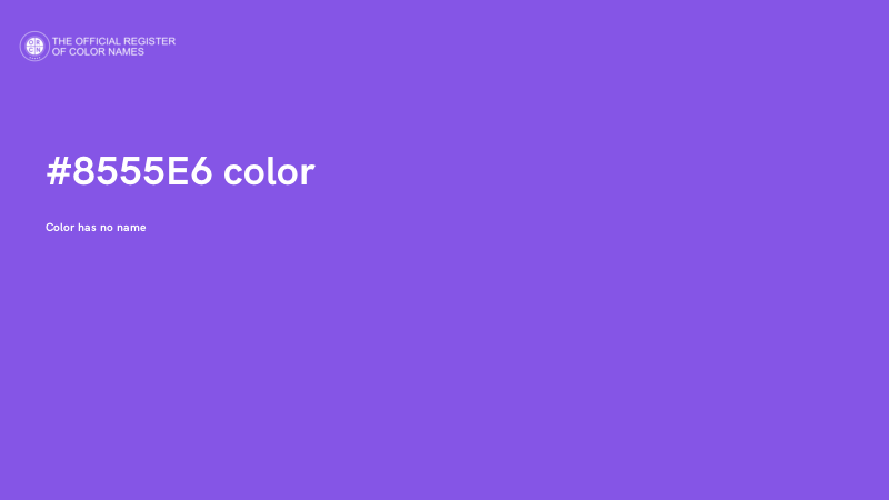 #8555E6 color image