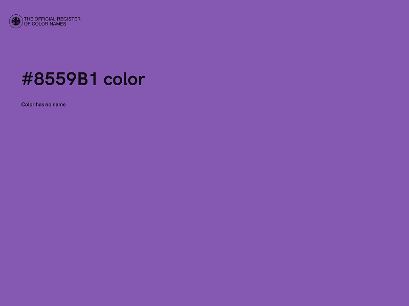 #8559B1 color image