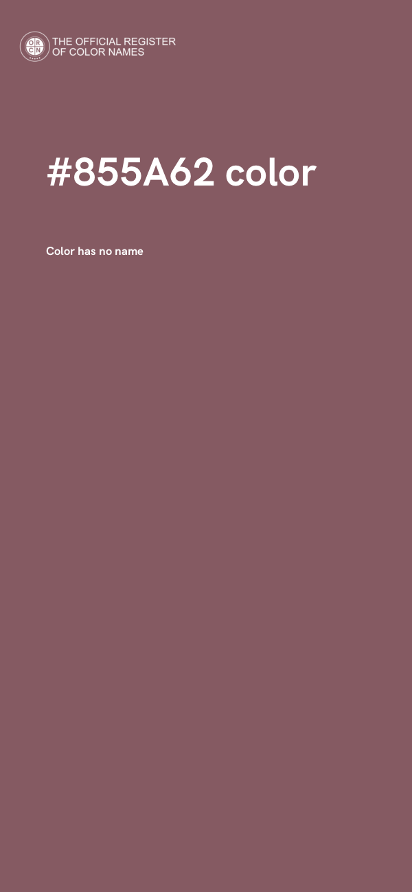 #855A62 color image