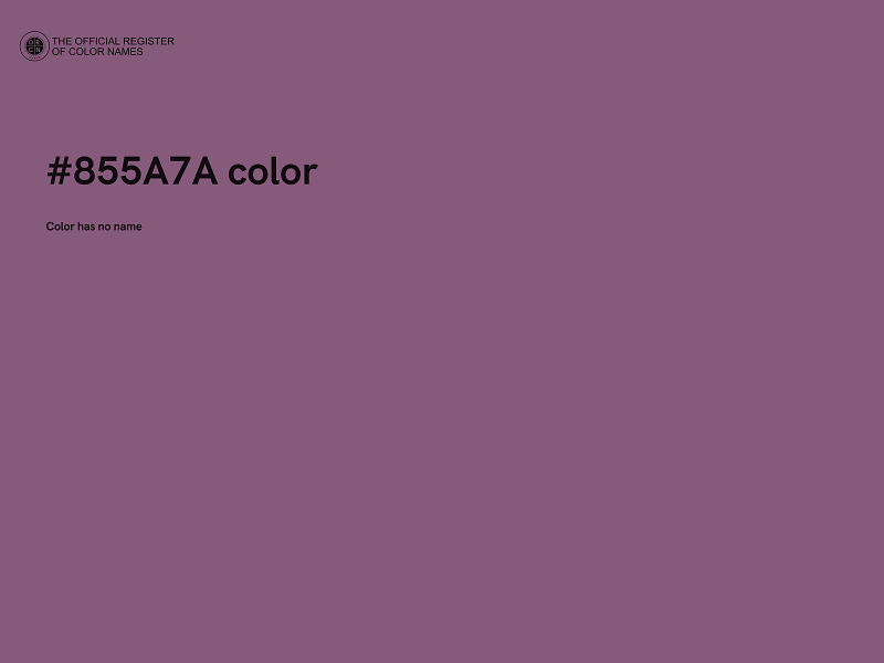 #855A7A color image