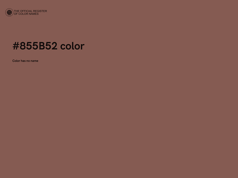 #855B52 color image