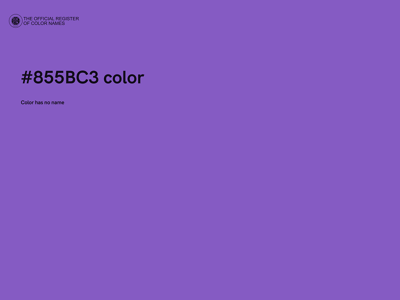 #855BC3 color image