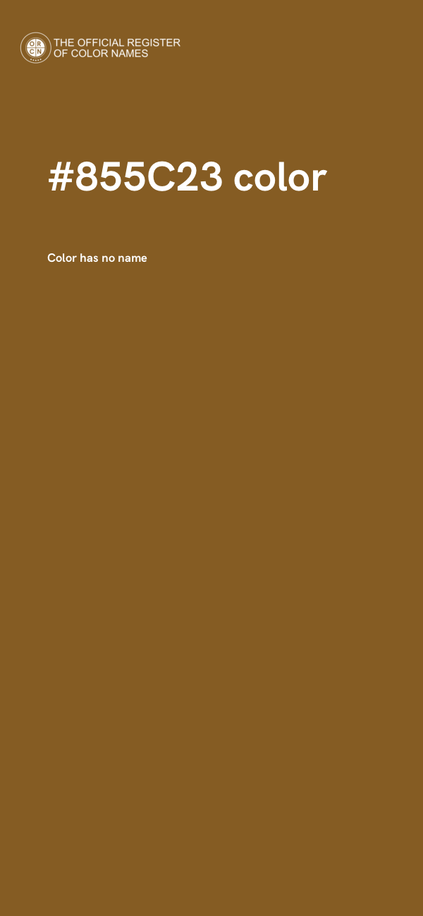 #855C23 color image