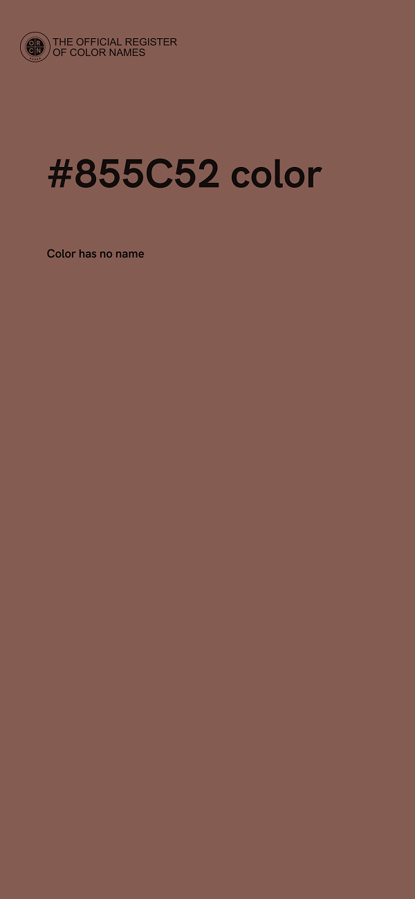#855C52 color image