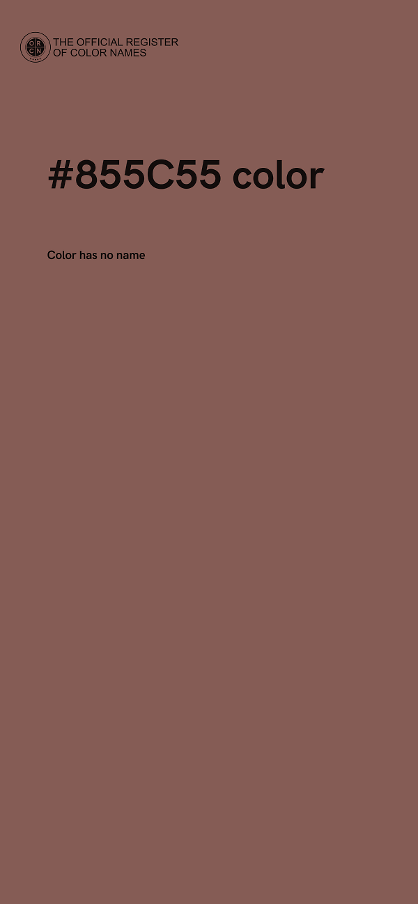 #855C55 color image