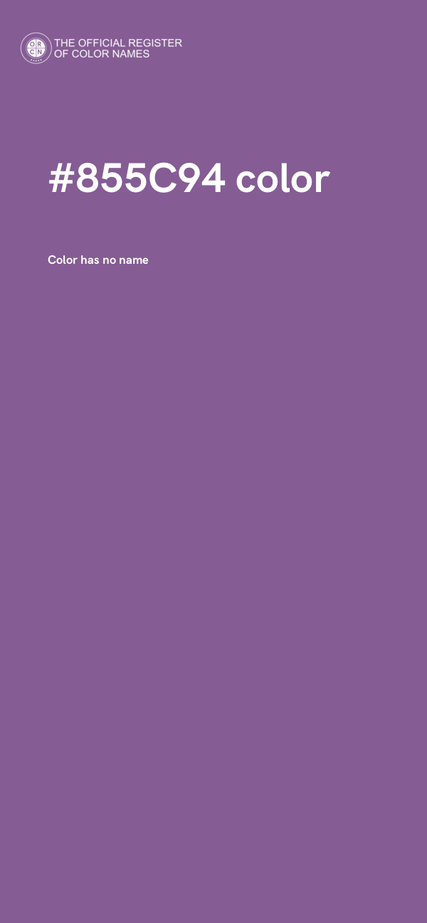 #855C94 color image
