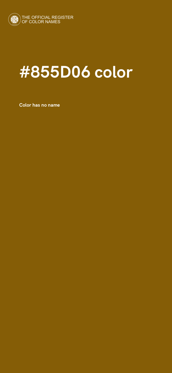#855D06 color image