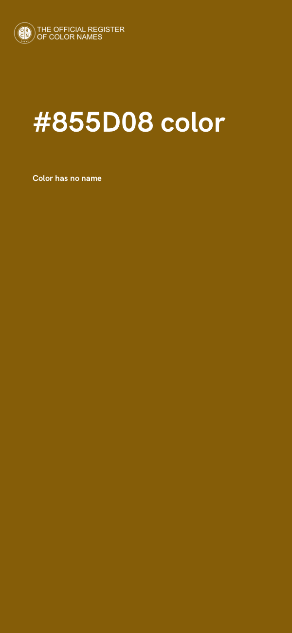 #855D08 color image